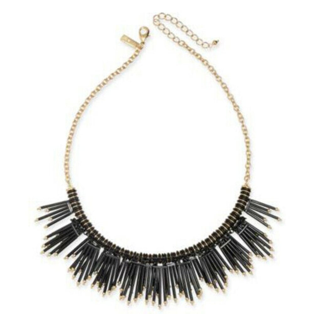 New Inc Beaded Fringe Statement Necklace $49.50